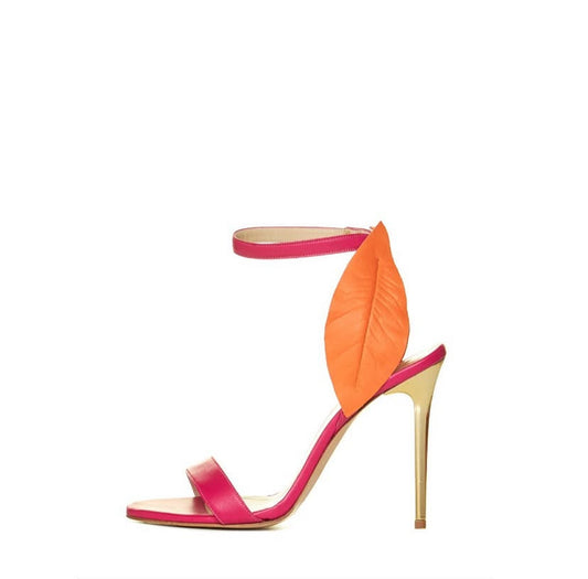 Aurora Platone gold heels