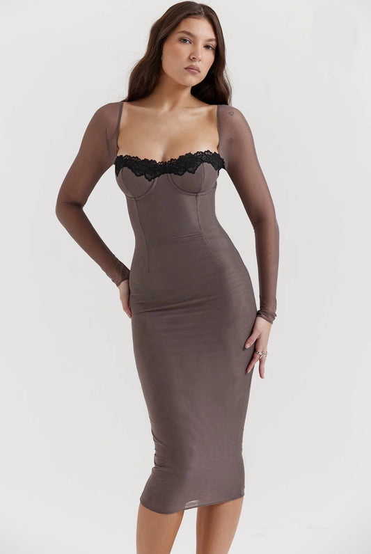 Midnight Mist Corset Dress