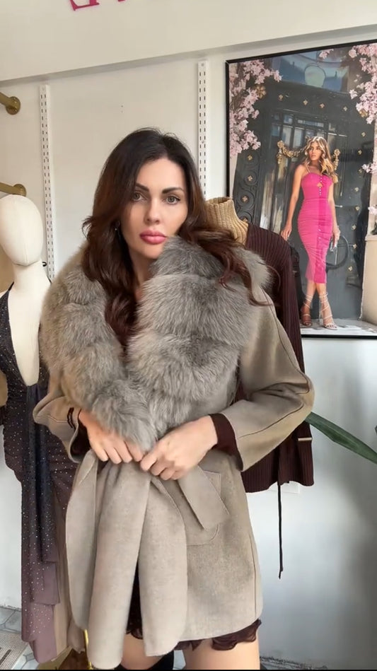 Gray Frost Cashmere Jacket