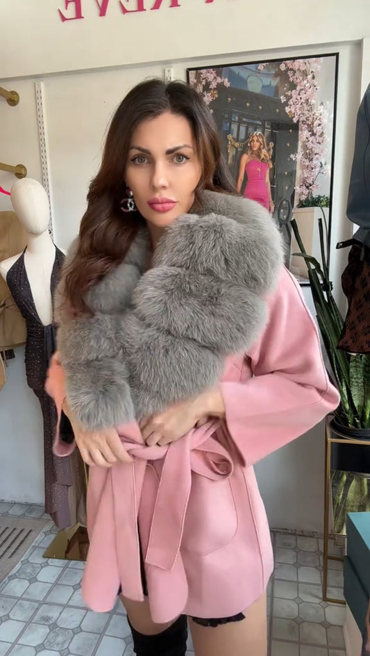 Blush Frost Cashmere Jacket