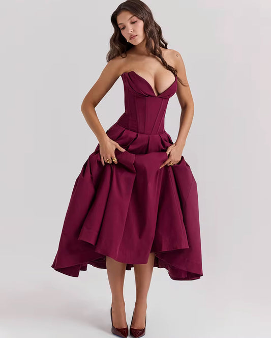 Midi bustier dress