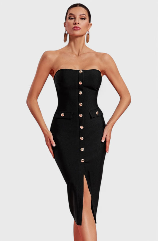 Midnight Luxe Bandage Dress
