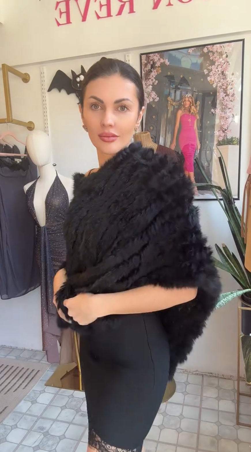Luxury Rabbit Fur Cape