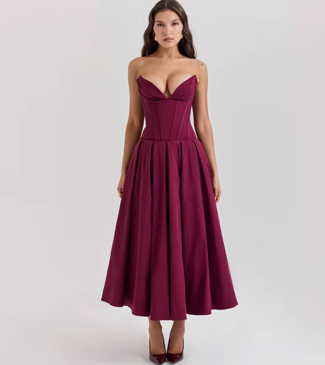 Midi bustier dress