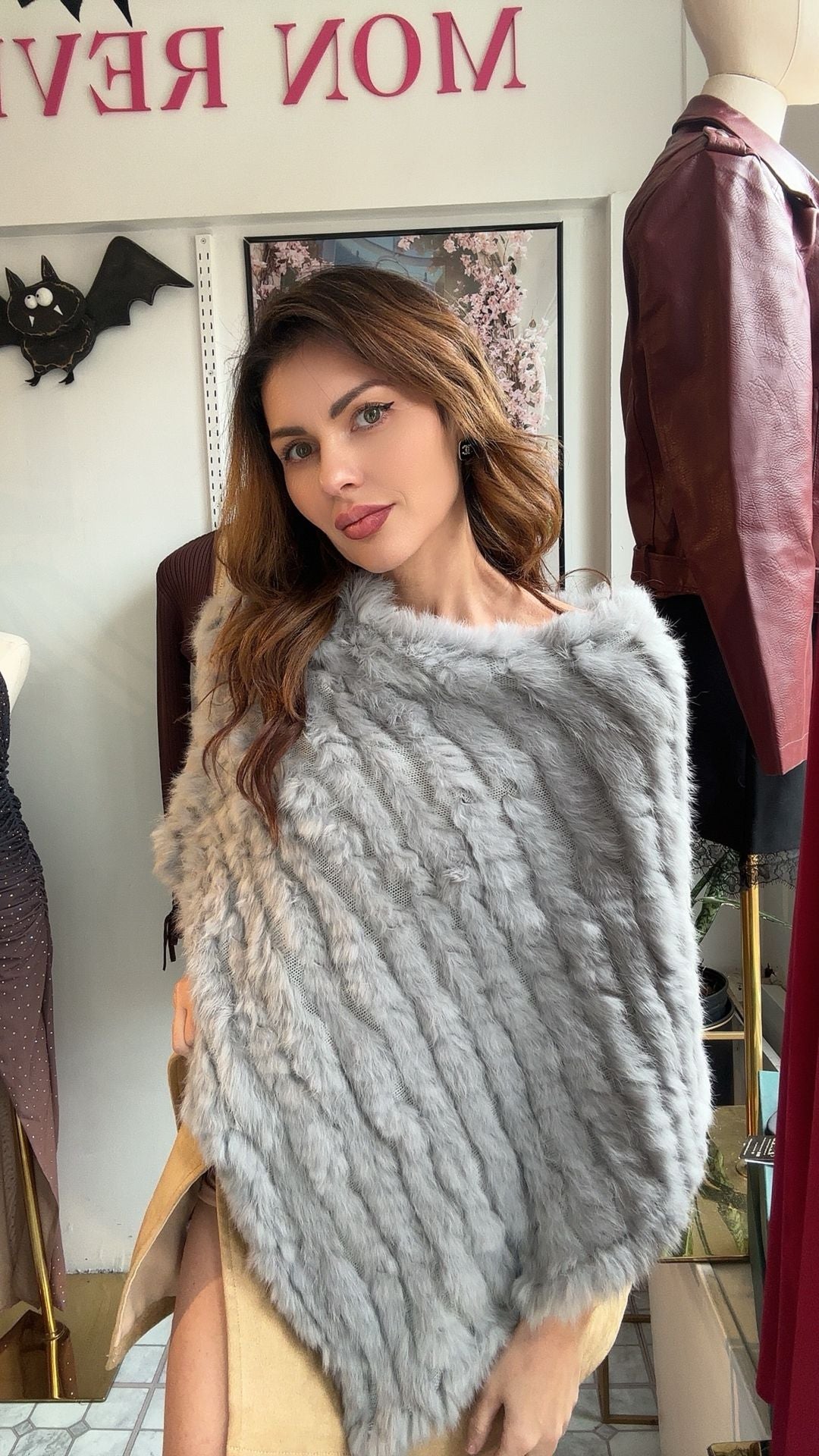 Luxury Rabbit Fur Cape