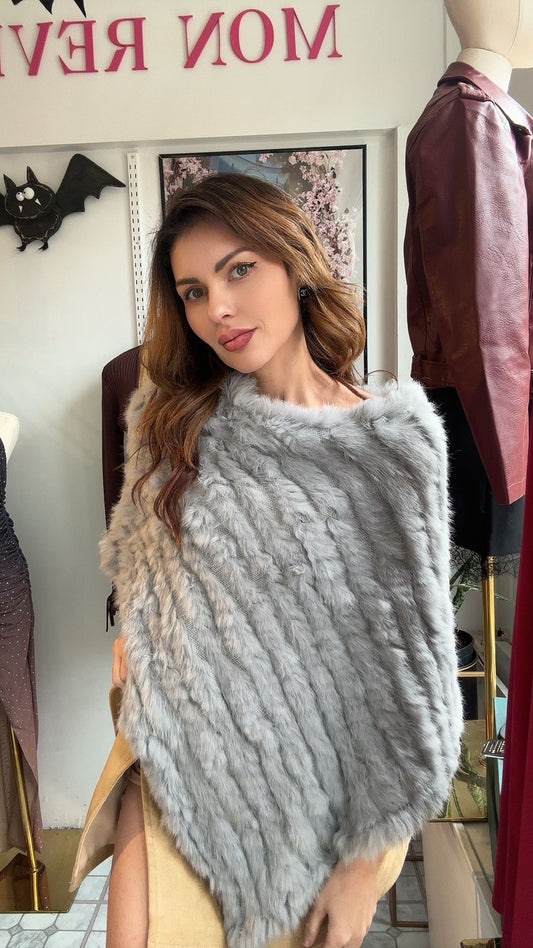 Luxury Rabbit Fur Cape